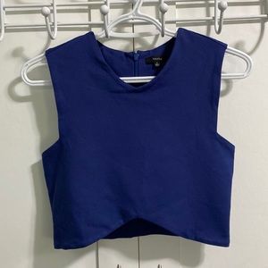 Navy crop top